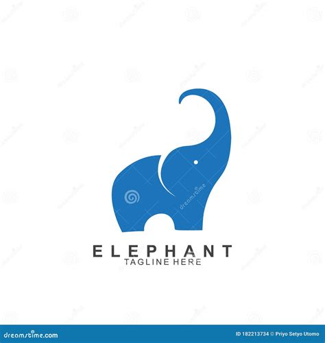 Design Do Logotipo Elefante O Conceito Moderno Ilustração do Vetor