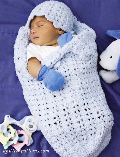 Crochet Baby Cocoon And Hat Pattern