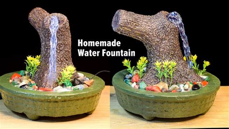 Amazing indoor rain waterfalls fountain. CEMENT CRAFT IDEAS | DIY Amazing Tabletop Water Fountain ...