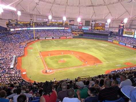 Tropicana Field Seating Chart Views And Reviews Tampa Bay Rays