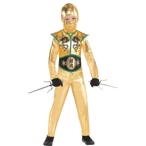 Toddler Boys Gold Fighter Ninja Costume Party City