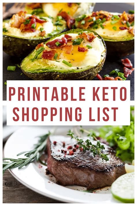 We are sharing a pdf of keto food ideas and helping your shopping trip go off without a hitch! The Very Best Basic Keto Grocery List for Beginners
