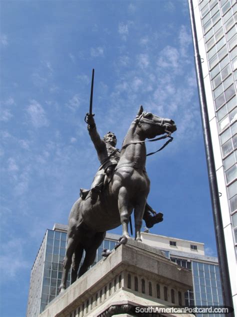 A replacement sword of state of south carolina (1800) was used between 1941 and 1951. Monument in La Paz of Simon Bolivar (1783-1830), with ...