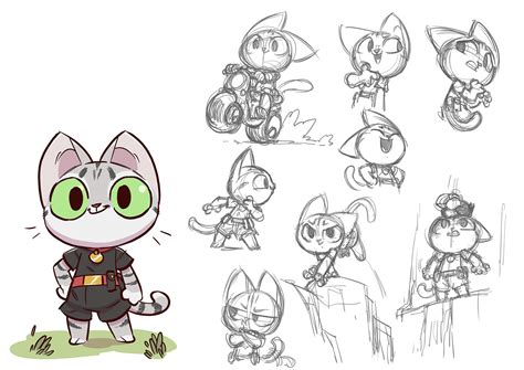 Artstation Cat Character Design