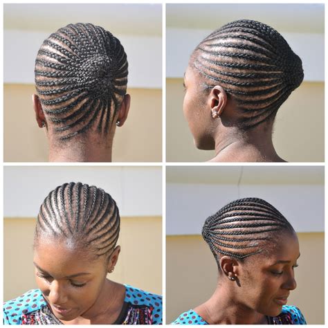 Side Plait Hairstyle Natural Hair Braids Free Hand Hairstyles