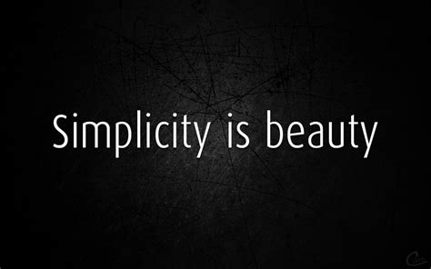 Jowanna Know What The Beauty Of Simplicity