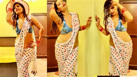 Wet Saree Photo Shoot Model Pinki Tiwari Youtube