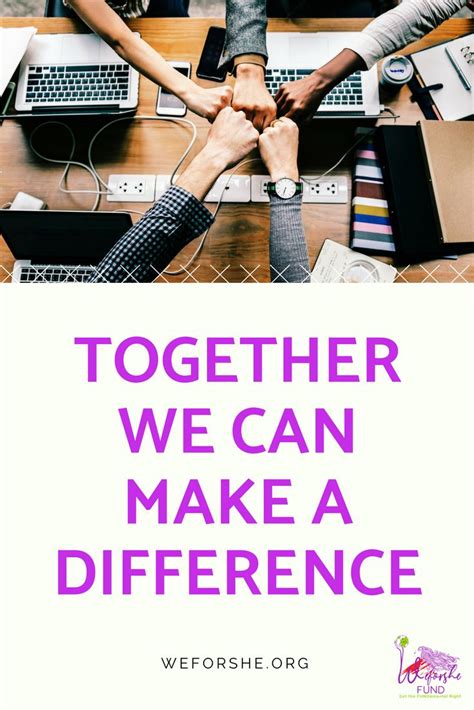 Together We Can Make A Difference Weforshefund Ambassador Program