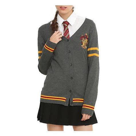 Harry Potter Gryffindor Cardigan Hot Topic Geek Chic Fashion Girls