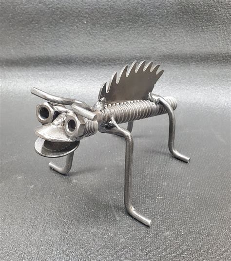 Weld Art Piece Garden Sculpture Industrial Repurposed Metal Creature