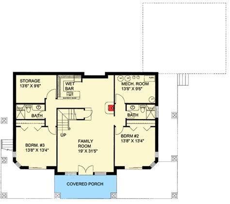 Mountain House Plan With Finished Lower Level 35520gh Architectural