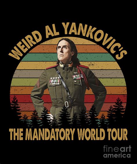 Weird Al Yankovic The Mandatory World Tour Vintage Digital Art By