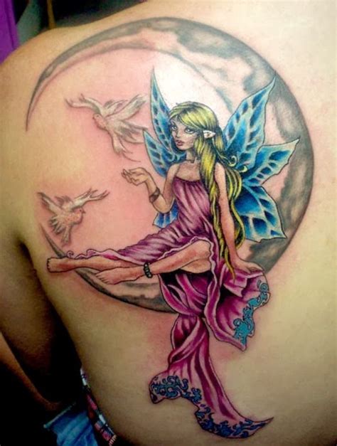 Moon Tattoos Tattoofan Fairy Tattoo Fairy Tattoo Designs Small