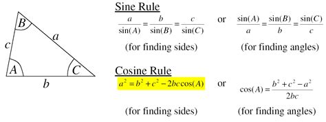 Section 4 Sine And Cosine Rule
