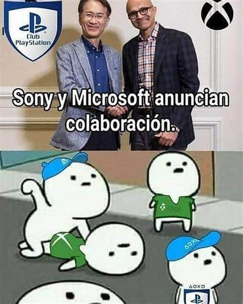 Sony Y Microsoft Anuncian Colaboración Meme Subido Por Salomonvrgs