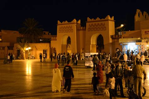 The largest oasis in the world is in morocco oases are part of the natural wealth of morocco. Ouarzazate - Place Mouahidine at Night | Kasbahs ...