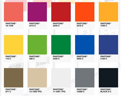 Pantone Color Chart Infoupdate Org
