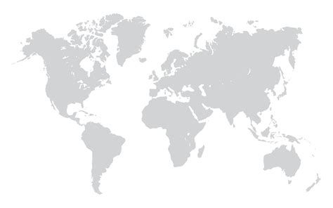 World Map Grey Mudano