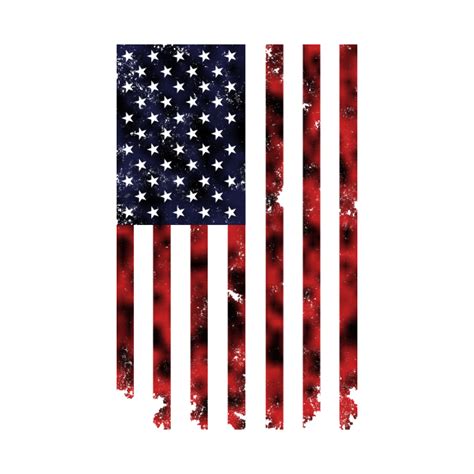 Red Distressed American Vertical Flag Usa Patriotic Flag American