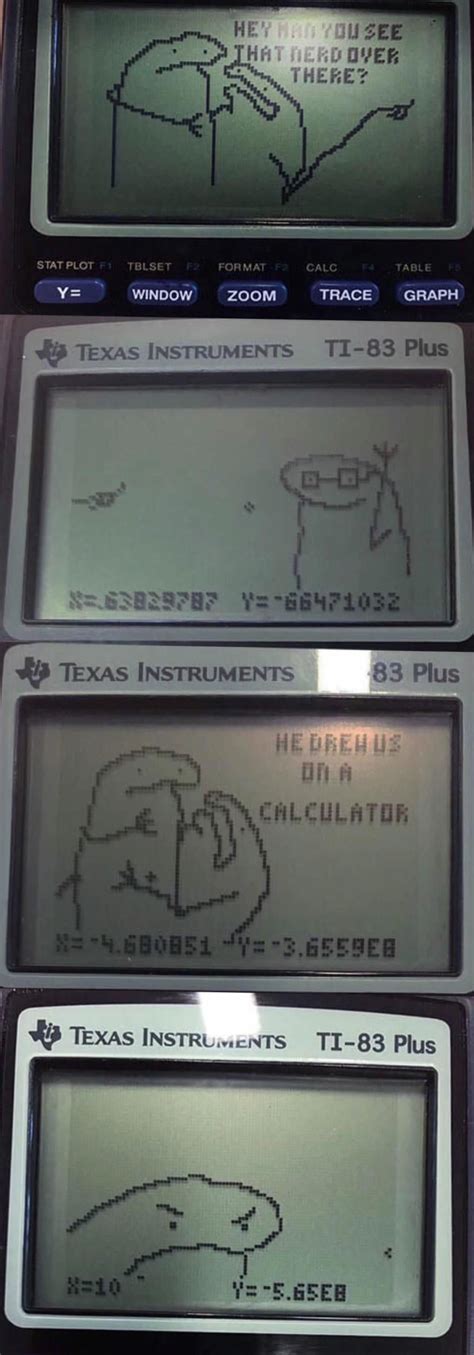 He Drew Us On A Calculator Funny Calculator Calculator Funny Memes
