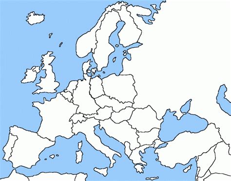 Cold War Europe Blank Quiz Game