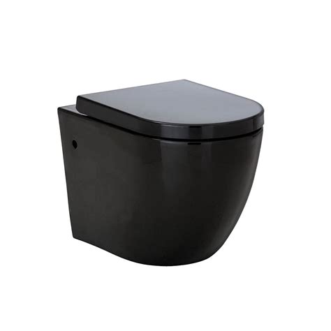 Free shipping on orders over $99! Koko Black Wall Hung Toilet | Builders Discount Warehouse