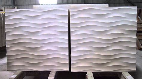 3d Feature Stone Wave Wall Panel Design Youtube