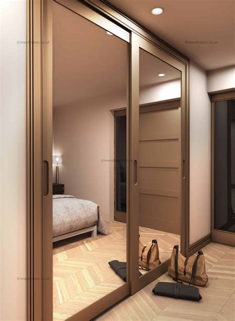 Sliding wardrobe doors are available in a range of materials from coloured high gloss acrylic including stunning white wardrobe doors to wood textured veneers, blended with mirrored fronts and a selection of coloured glass that is sure to cater for every taste. Fitted mirror sliding door wardrobe. Modern and ...