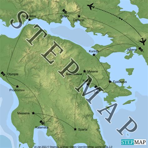 Stepmap Griechenland Landkarte F R Welt