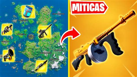 todas las ubicaciones de las armas mÍticas en fortnite battle royale capitulo 2 temporada 3