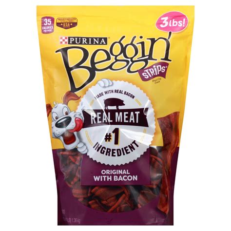 Tshawe] beggin', beggin' you put. Purina Beggin' Strips Original with Bacon Dog Treats ...