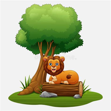 Lion Sleeping Under A Tree Cartoon Music Is
