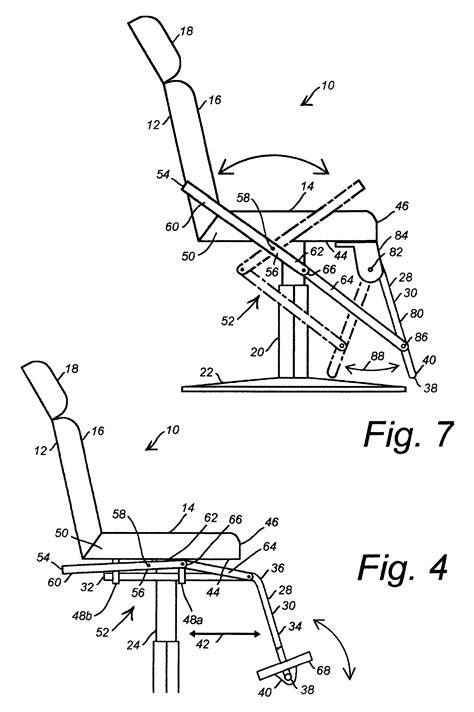 1) draw a rectangle that will define the conditional proportions and boundaries of the chosen drawing. Patent US7963610 - Salon chair having movable foot rest ...