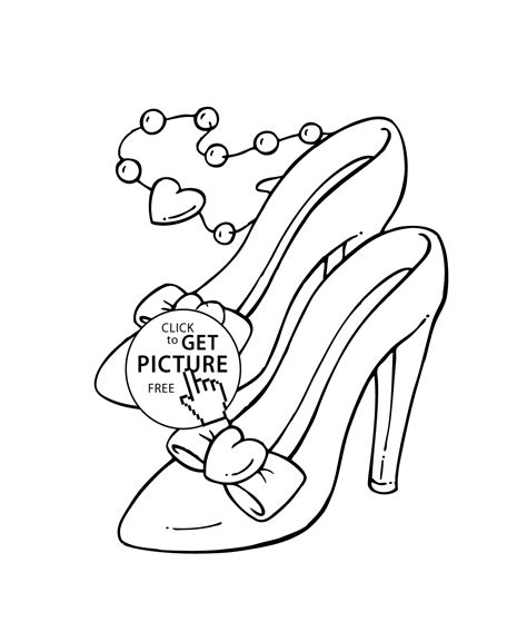 Coloring pages for girls from 3 to 7 years , we have collected the most interesting figures of colorings for your child. Beautiful shoes coloring page for girls, printable free ...