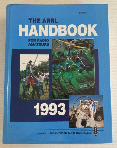 The Arrl Handbook For Radio Amateurs 1993 70th Ed Hc American Radio Relay League 9780872591707