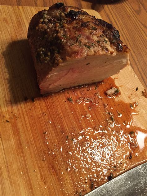 roast pork loin with garlic rosemary and thyme recipe recipe pork loin roast