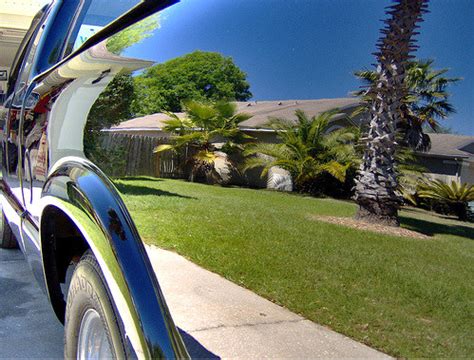 If it's a fully painted mirror, then you can use chemical strippers. Glossy Car, Wet Sanding, Paint Polishing, color sanding ...
