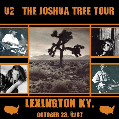 U2 Joshua Tree Tour 23101987 Lexington Usa Lexington Center U2