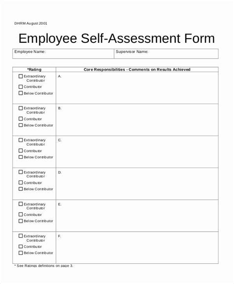 It's important to use an effective form when. 24 Employee Self Evaluation form Template in 2020 | Self ...