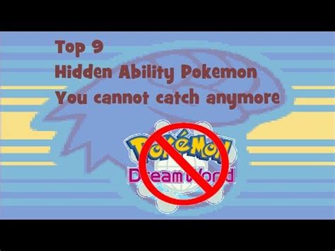 Pokemon sword & shield hidden abilities are special abilities that certain pokemon can have, even starter pokemon. Top 9: Hidden Ability Pokemon you can't catch anymore ...