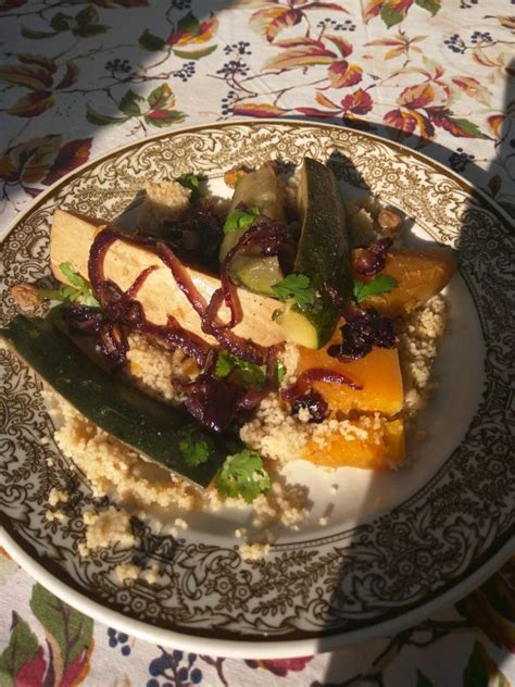 Maybe you would like to learn more about one of these? Vegetarian couscous morocco pumkin zuccini grains raisins ...