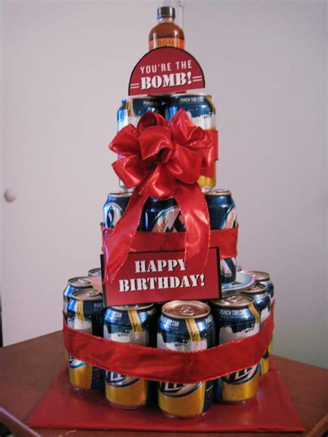 Happy Birthday Hubs 29th Birthday Beer Cake With Da Bomb Ghost