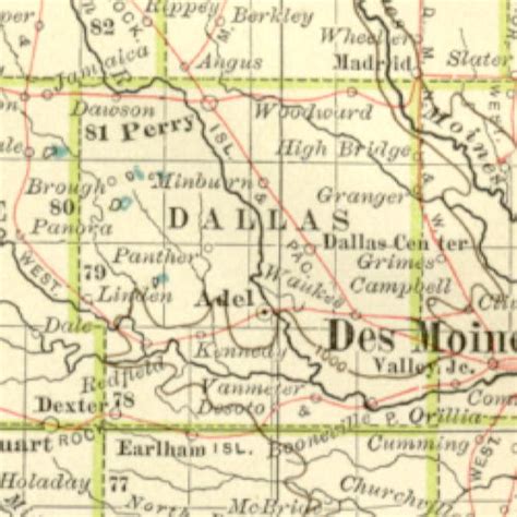 1897 Century Atlas Of The State Of Iowa