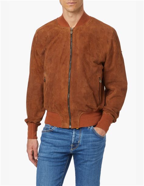 Matchless Ian Bomber Suede Jacket Brown Rinascenteit
