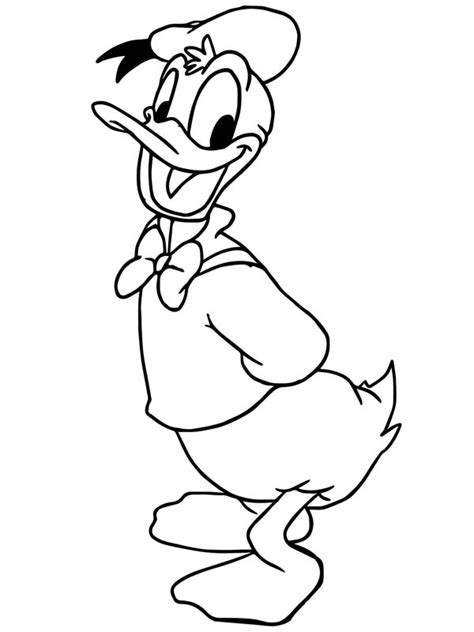 kleurplaat Donald Duck Leukekleurplaten.nl