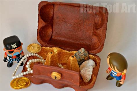 Egg Carton Crafts Treasure Box