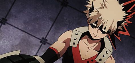 Animated gif of bakugo from my hero academia, this was the second animation i made using photoshop. Nova ficha- Kacchan | Ilha - Godashi Amino
