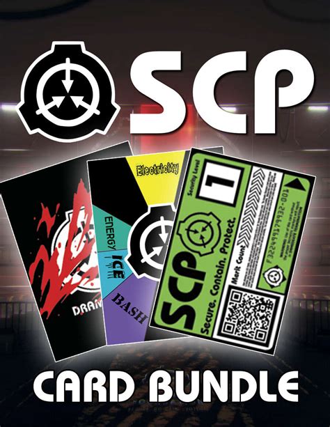 Scp The Rpg Card Bundle Bundle 26 Letter Publishing Scp The