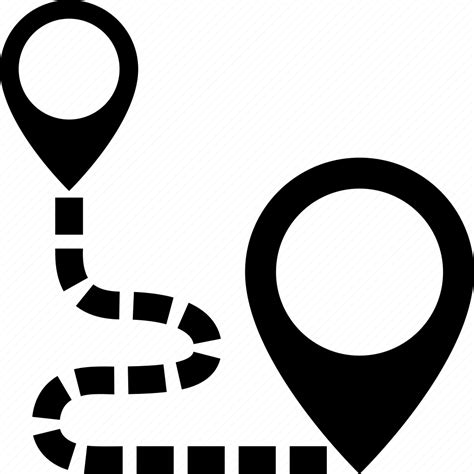 Distance Map Pin Planification Route Icon Download On Iconfinder