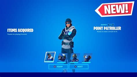 New Playstation Exclusive Skin Fortnite Point Patroller Gameplay